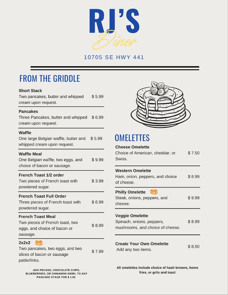 RJ's Diner Menu image 3