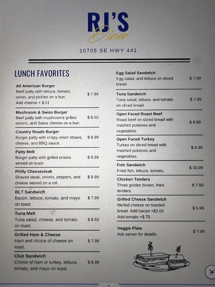RJ's Diner Menu image 4